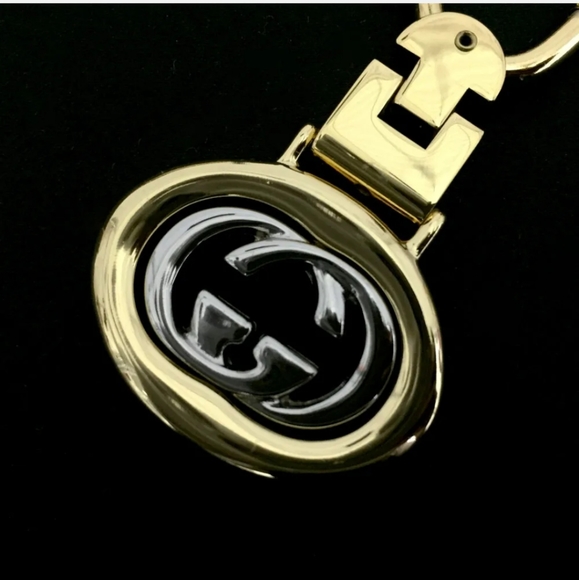 VINTAGE GUCCI INTERLOCKING G KEY RING CHARM - Picture 6 of 14